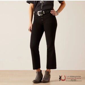 Ariat woman’s high risk kick flare black denim Jean